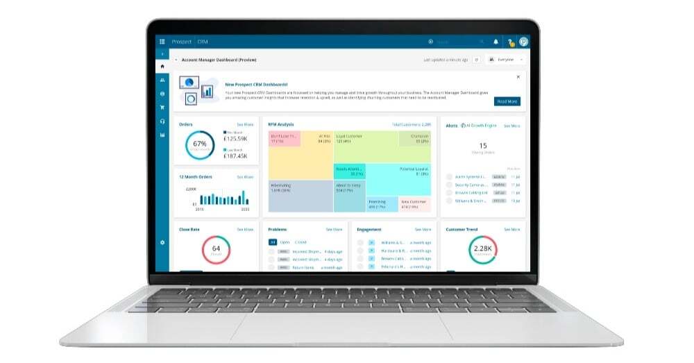 ProspectSoft CRM interface
