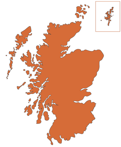 map of Scotland