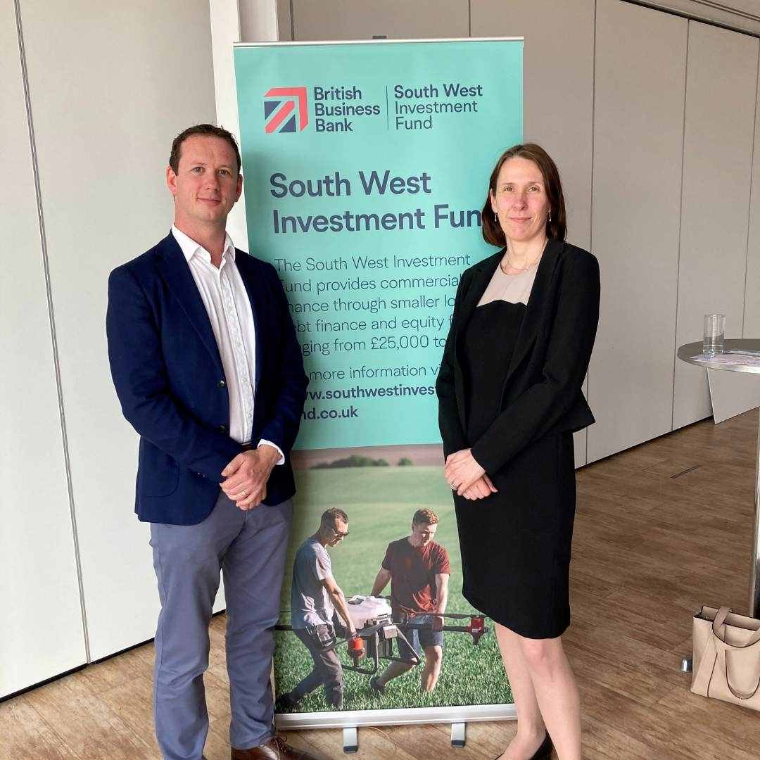 Luke Matthews and Melanie Goward, Partners at Maven, pictured together at the launch of SWIF