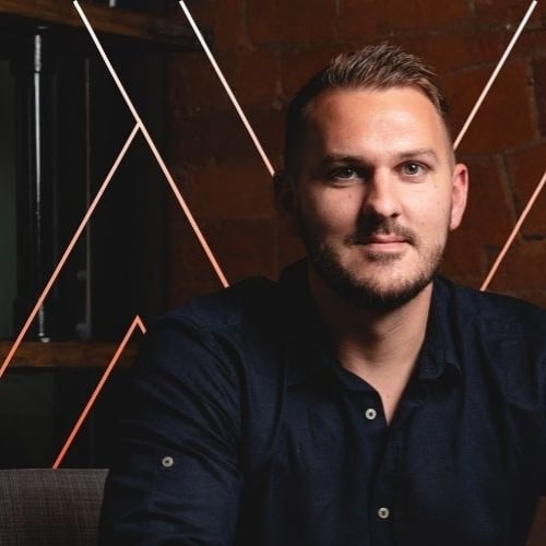 Tom Dunlop, Founder of Summize, Maven graphic