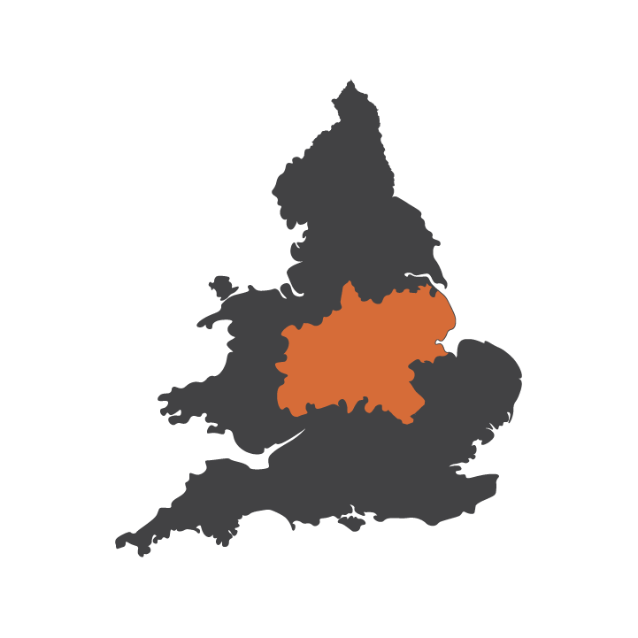 Midlands Engine Investment Fund boundary map