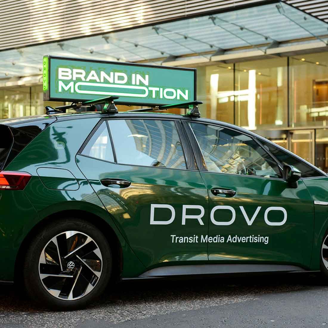 One of Drovo's cars in London city centre 