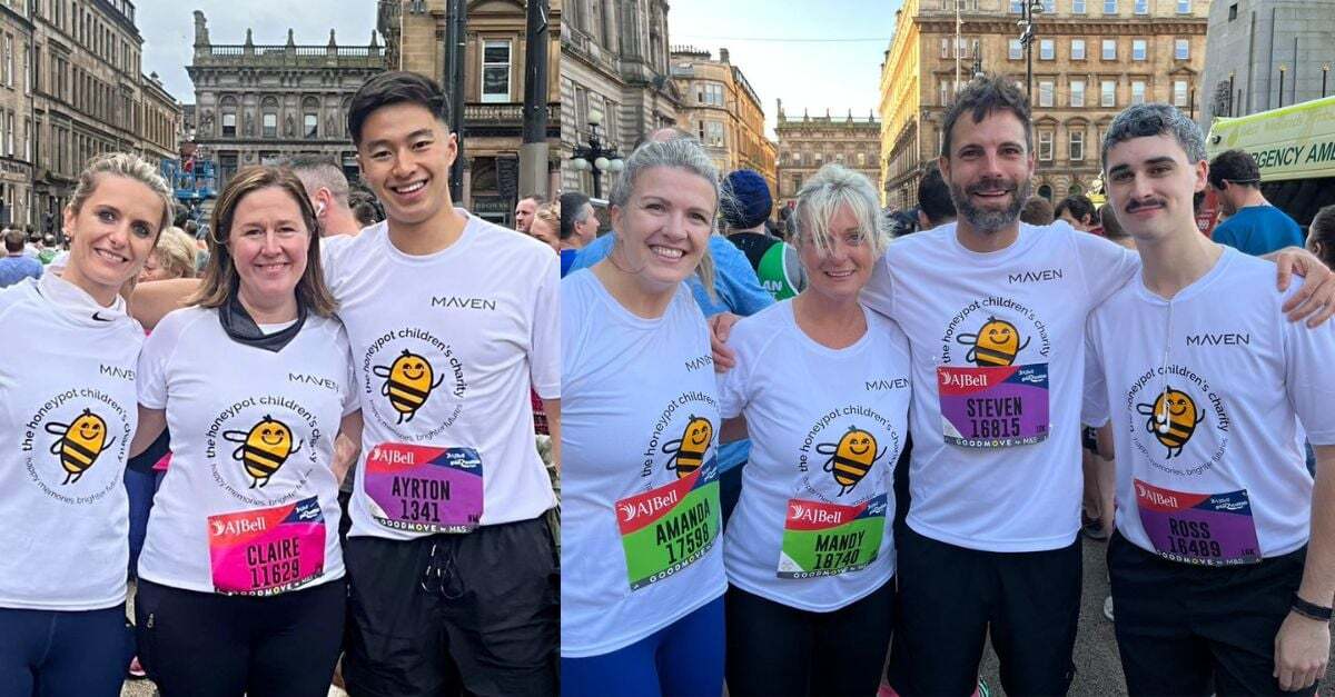 Team Maven complete the Great Scottish Run for Honeypot