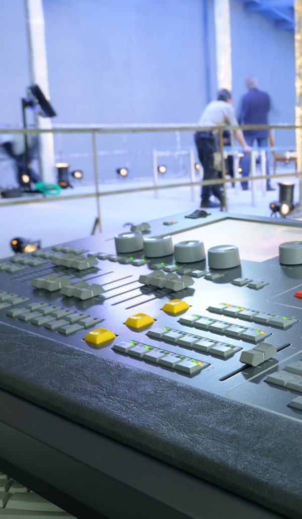 control panel at a factory unit